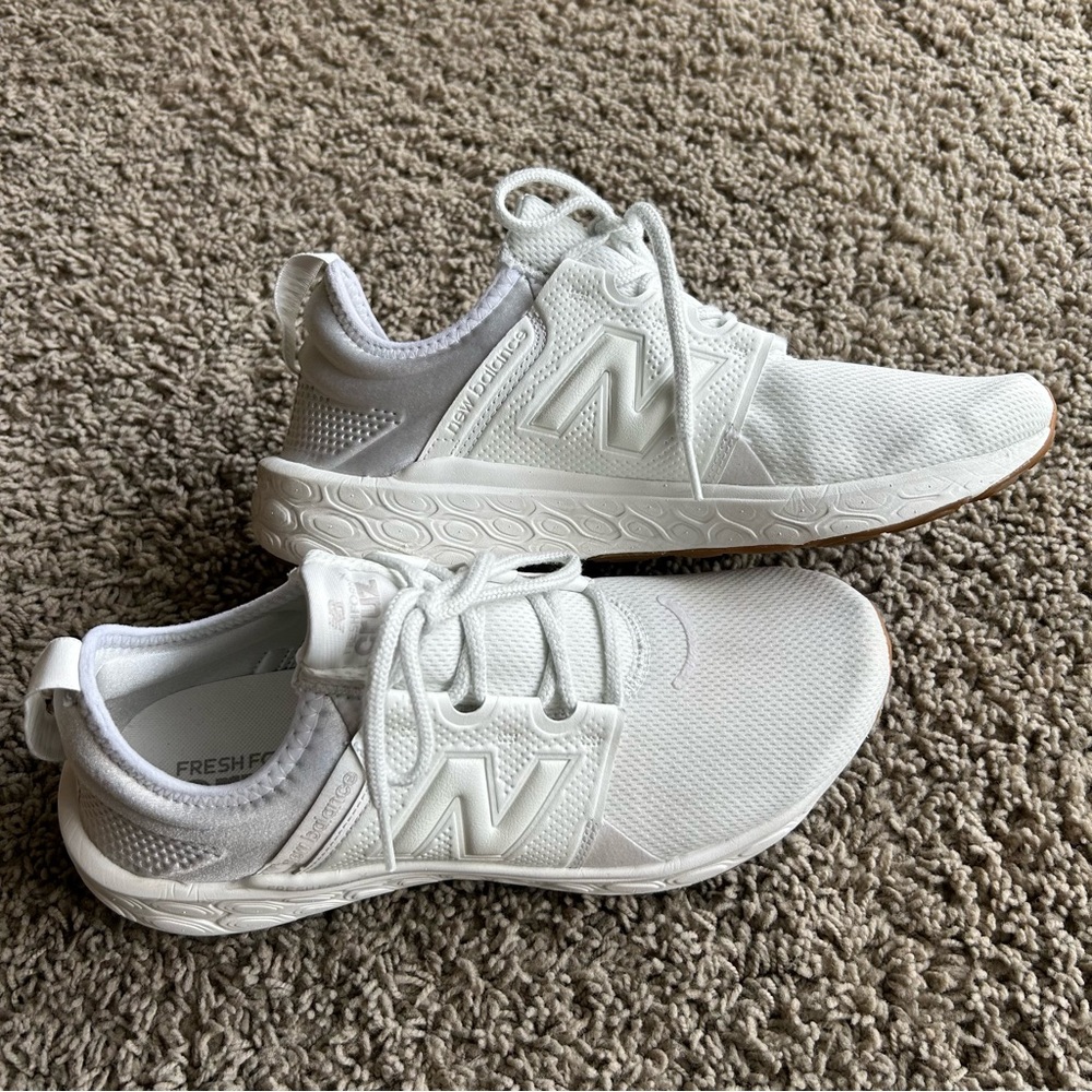 New Balance Fresh Foam X Cruz V3 White Women's 11.5D/Men’s 10D Gym Shoes